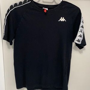 Kappa boys black tee shirt